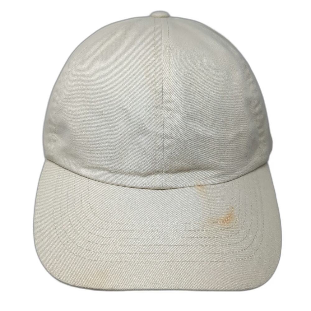 Uniqlo Baseball Cap Beige One Size Slideback Hat 6 Panel Plain Adjustable